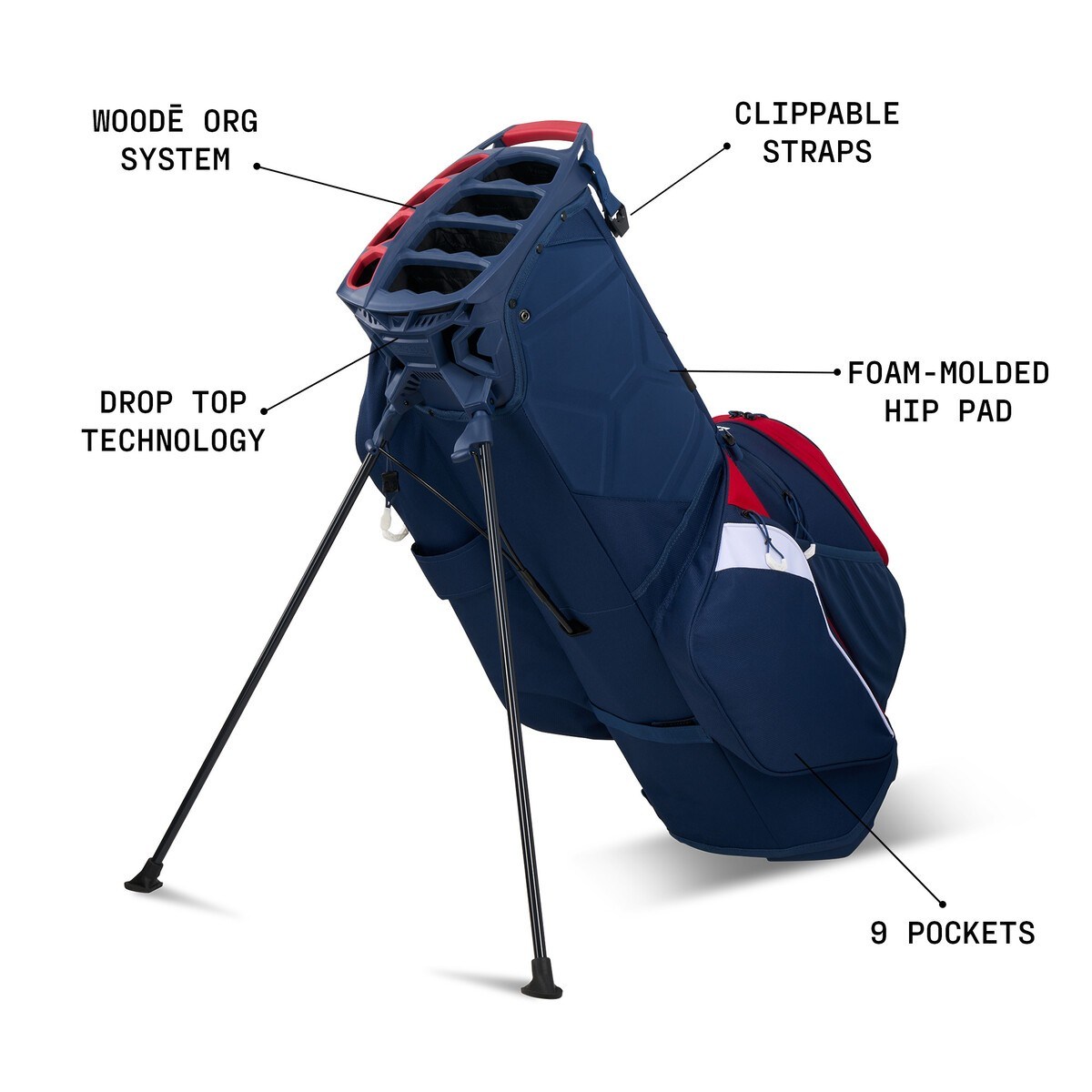 Ogio All Elements Hybrid Standbag, poker