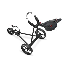 Big Max e-TI Elektrotrolley + Akku und Ladegerät, schwarz + Batterie, Ladegerät, 27+ Batterien