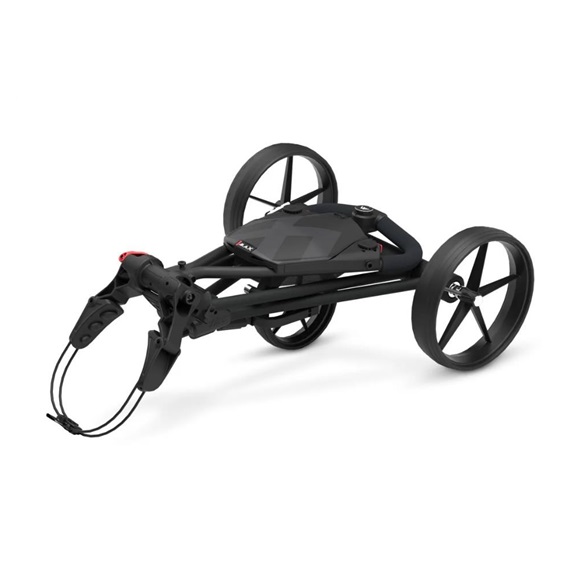 Big Max e-TI Elektrotrolley + Akku und Ladegerät, schwarz + Batterie, Ladegerät, 27+ Batterien