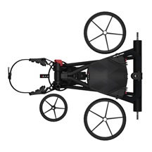 Big Max e-TI Elektrotrolley + Akku und Ladegerät, schwarz + Batterie, Ladegerät, 27+ Batterien