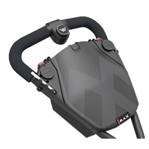 Big Max e-TI Elektrotrolley + Akku und Ladegerät, schwarz + Batterie, Ladegerät, 27+ Batterien
