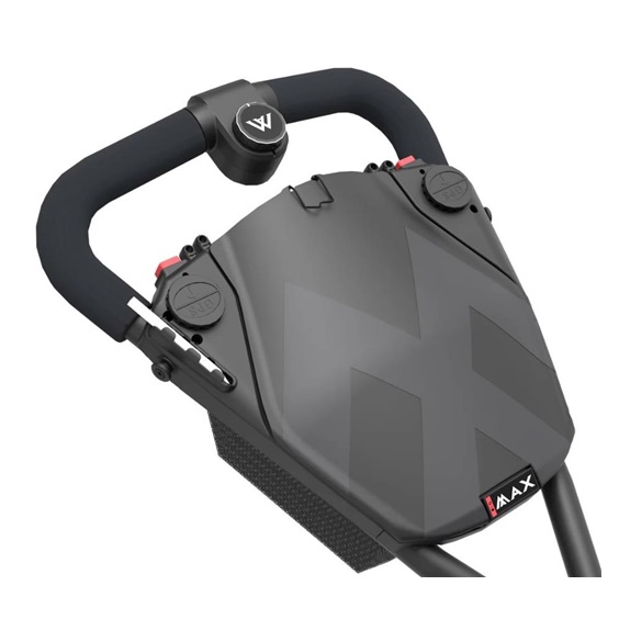 Big Max e-TI Elektrotrolley + Akku und Ladegerät, schwarz + Batterie, Ladegerät, 27+ Batterien