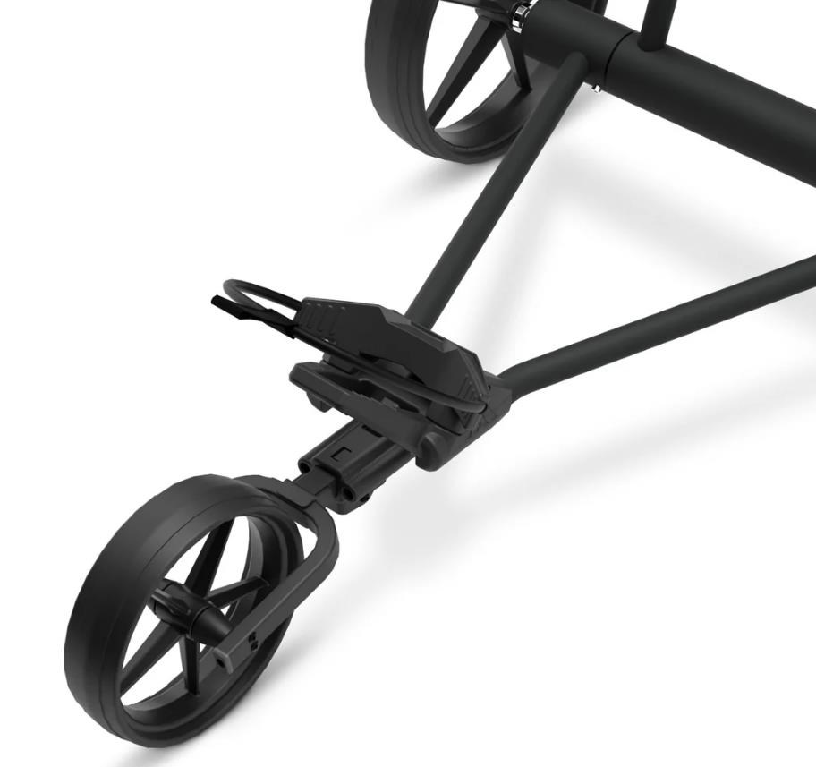 Big Max e-TI Elektrotrolley + Akku und Ladegerät, schwarz + Batterie, Ladegerät, 27+ Batterien