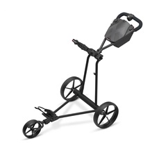 Big Max e-TI Elektrotrolley + Akku und Ladegerät, schwarz + Batterie, Ladegerät, 27+ Batterien