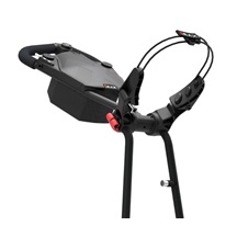 Big Max e-TI Elektrotrolley + Akku und Ladegerät, schwarz + Batterie, Ladegerät, 27+ Batterien