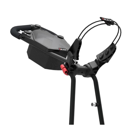 Big Max e-TI Elektrotrolley + Akku und Ladegerät, schwarz + Batterie, Ladegerät, 27+ Batterien