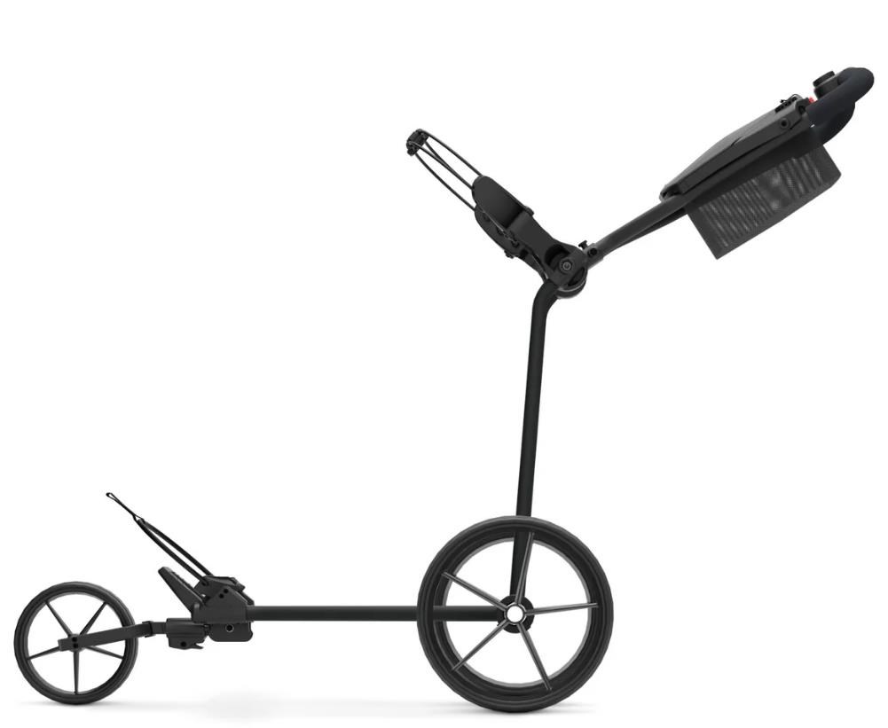 Big Max e-TI Elektrotrolley + Akku und Ladegerät, schwarz + Batterie, Ladegerät, 27+ Batterien
