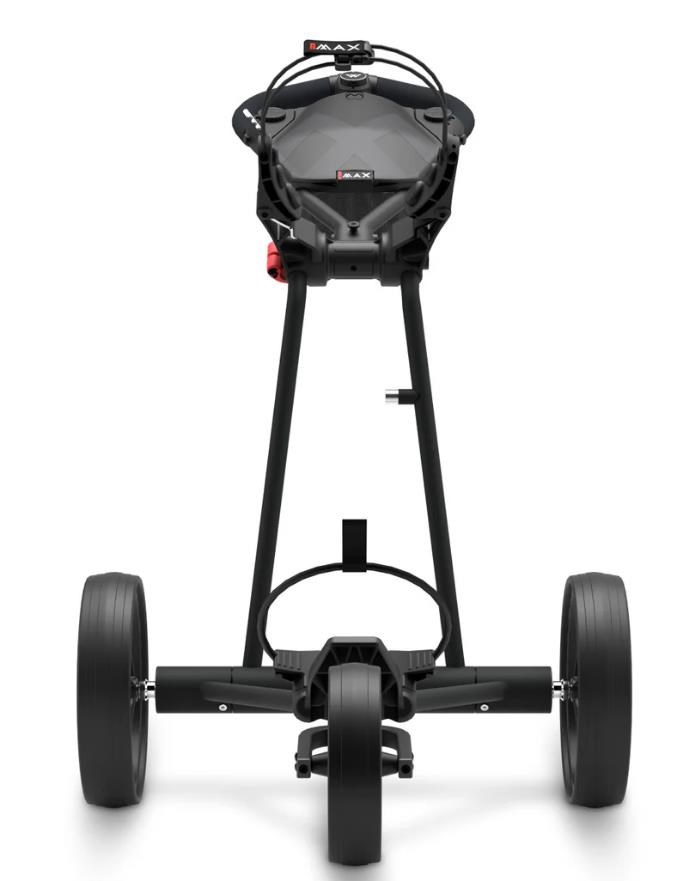 Big Max e-TI Elektrotrolley + Akku und Ladegerät, schwarz + Batterie, Ladegerät, 27+ Batterien