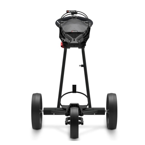 Big Max e-TI Elektrotrolley + Akku und Ladegerät, schwarz + Batterie, Ladegerät, 27+ Batterien