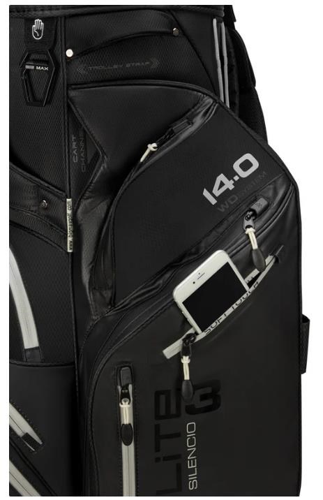Big Max Dri Lite Silencio 3 Cartbag, schwarz