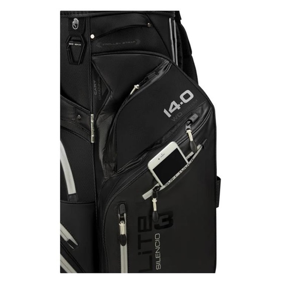 Big Max Dri Lite Silencio 3 Cartbag, schwarz