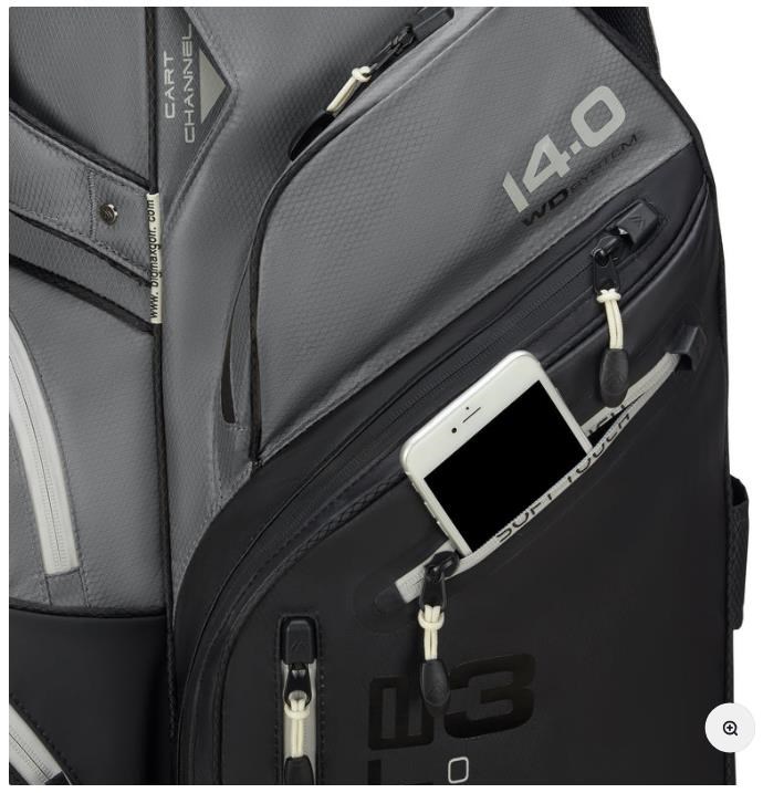 Big Max Dri Lite Silencio 3 Cartbag, schwarz/grau