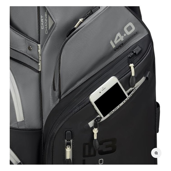 Big Max Dri Lite Silencio 3 Cartbag, schwarz/grau