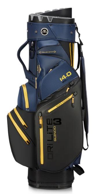 Big Max Dri Lite Silencio 3 Cartbag, black/navy/corn