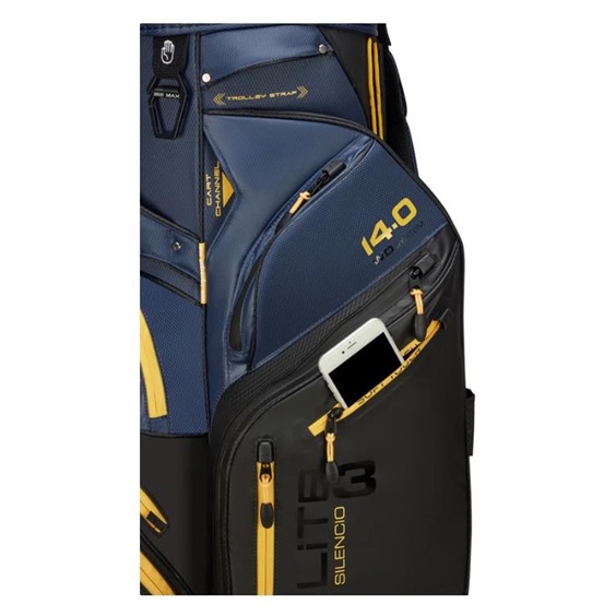 Big Max Dri Lite Silencio 3 Cartbag, black/navy/corn