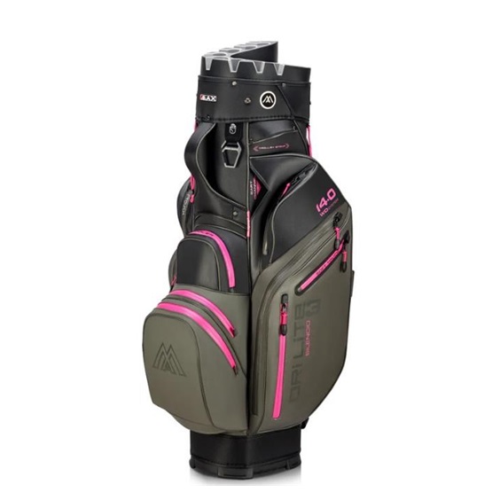 Big Max Dri Lite Silencio 3 Cartbag, charcoal/black/fuchsia