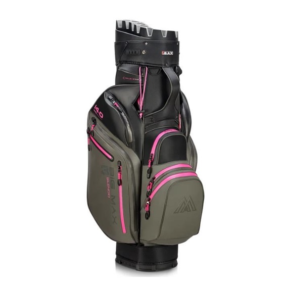 Big Max Dri Lite Silencio 3 Cartbag, charcoal/black/fuchsia