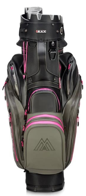 Big Max Dri Lite Silencio 3 Cartbag, charcoal/black/fuchsia