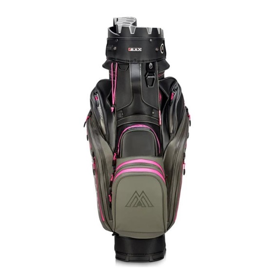 Big Max Dri Lite Silencio 3 Cartbag, charcoal/black/fuchsia