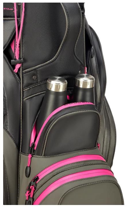Big Max Dri Lite Silencio 3 Cartbag, charcoal/black/fuchsia