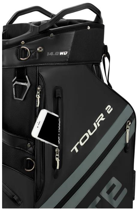 Big Max Dri Lite Tour 2 Cartbag, schwarz/grau