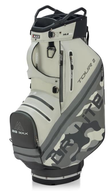Big Max Dri Lite Tour 2 Cartbag, grey camo/off white