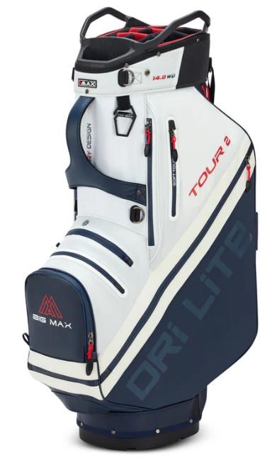 Big Max Dri Lite Tour 2 Cartbag, red/white/navy