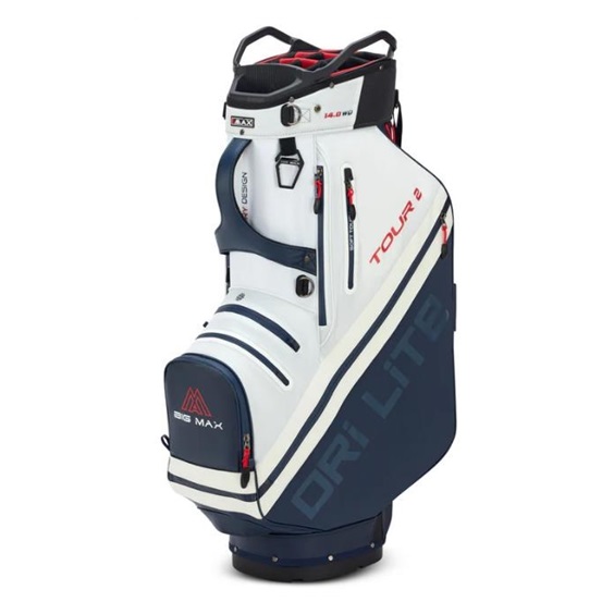 Big Max Dri Lite Tour 2 Cartbag, red/white/navy