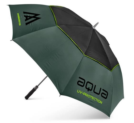 Big Max Aqua UV Golf Regenschirm, forest green/black/lime