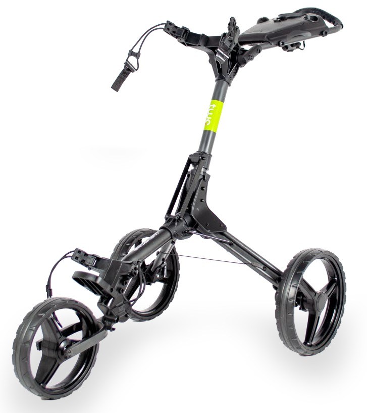 Wishbone Cube Two Golftrolley, charcoal/lime