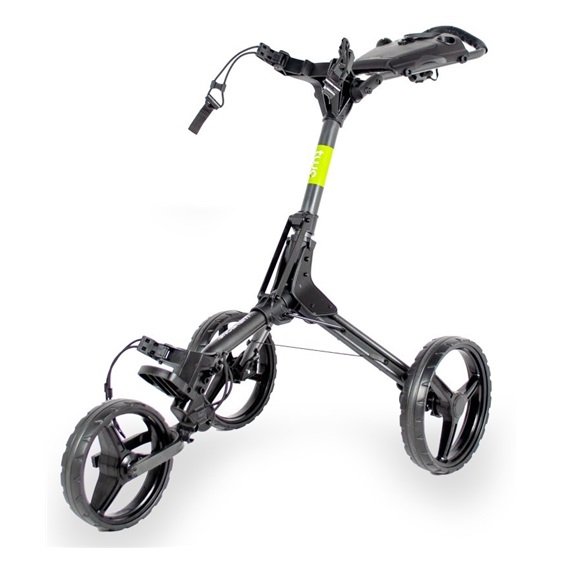 Wishbone Cube Two Golftrolley, charcoal/lime