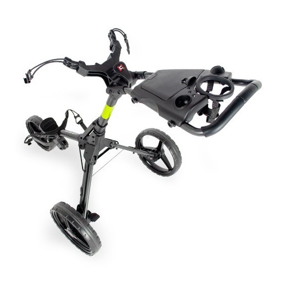 Wishbone Cube Two Golftrolley, charcoal/lime