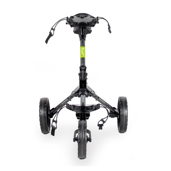Wishbone Cube Two Golftrolley, charcoal/lime