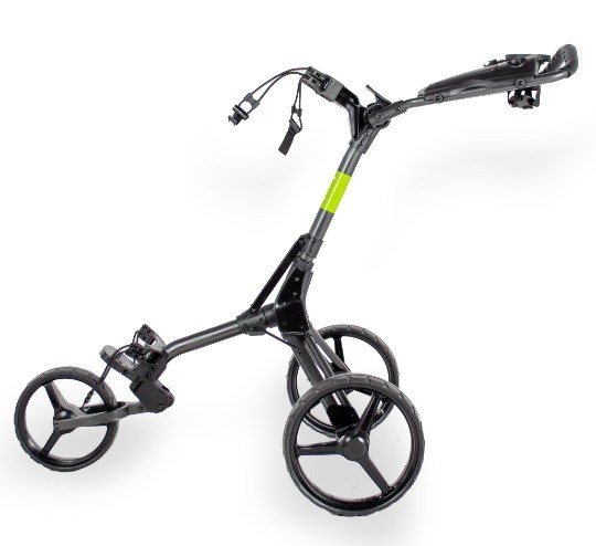 Wishbone Cube Two Golftrolley, charcoal/lime