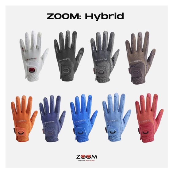 Zoom Hybrid Damen Handschuh, grau