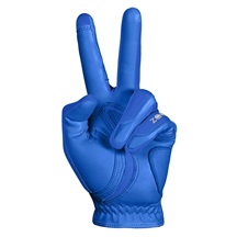 Zoom Hybrid Damen Handschuh, blau