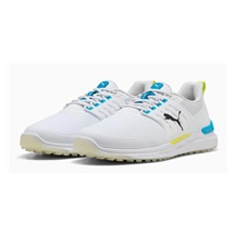 Puma Ignite Elevate 2 Herren Golfschuhe, white/speed blue/apple spritz