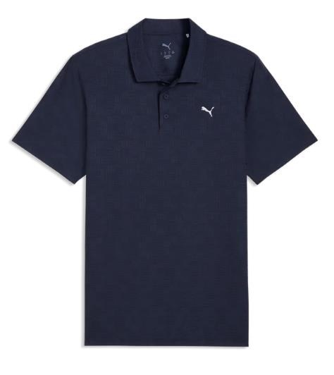 Puma Mattr Deco Jacquard Herren Poloshirt, dunkelblau