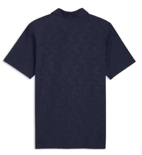 Puma Mattr Deco Jacquard Herren Poloshirt, dunkelblau