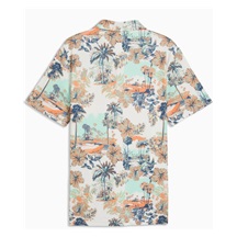Puma Cloudspun Palm Herren Poloshirt, warm white/mint jelly/melon glow