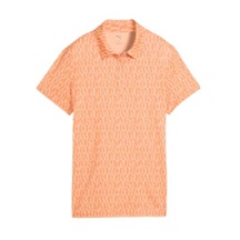 Puma Cloudspun Wavey Damen Poloshirt, melon glow