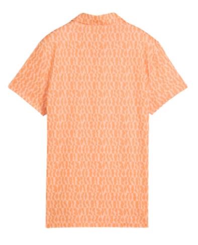 Puma Cloudspun Wavey Damen Poloshirt, melon glow