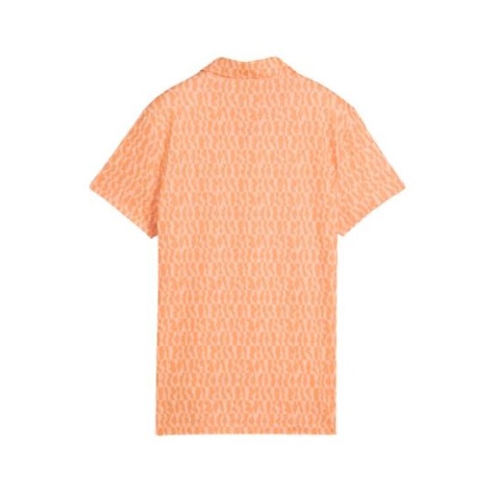 Puma Cloudspun Wavey Damen Poloshirt, melon glow