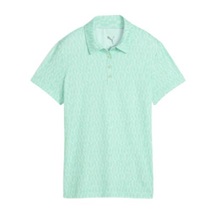 Puma Cloudspun Wavey Damen Poloshirt, mint jelly