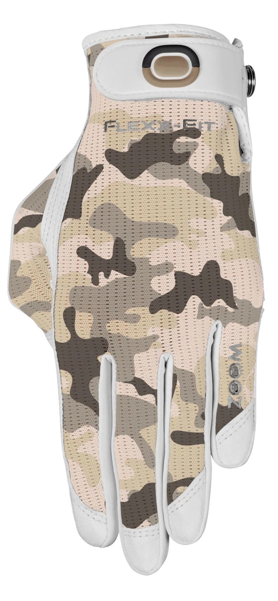 Zoom Sun Style Powernet Damen Golfhandschuh, weiß/beige Tarnmuster
