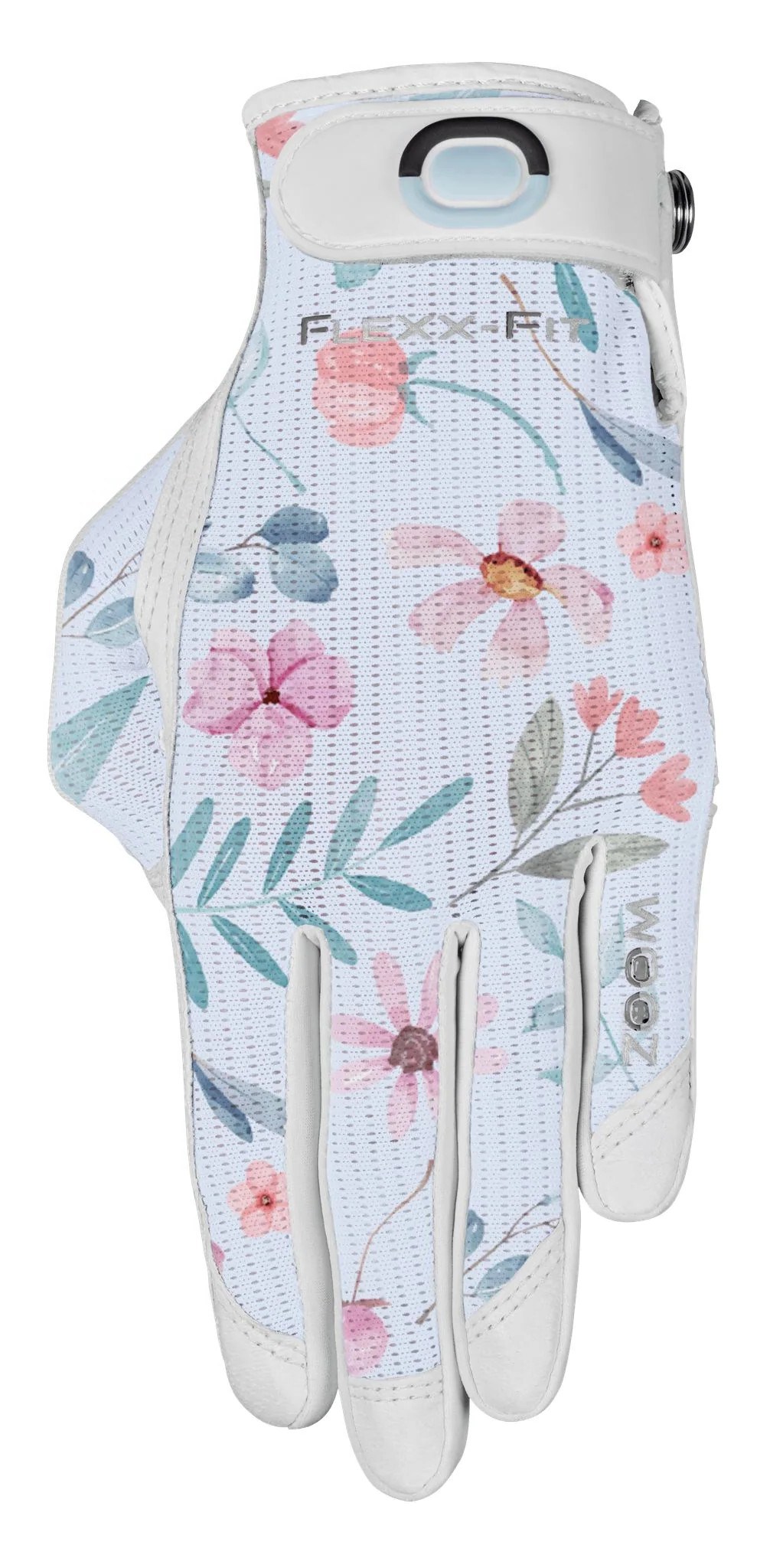 Zoom Sun Style Powernet Damen Golfhandschuh, weiss/Blumen