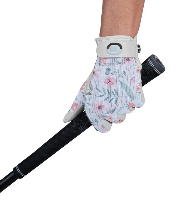Zoom Sun Style Powernet Damen Golfhandschuh, weiss/Blumen