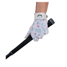 Zoom Sun Style Powernet Damen Golfhandschuh, weiss/Blumen