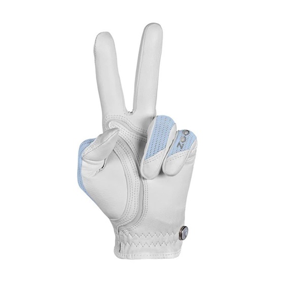 Zoom Sun Style Powernet Damen Golfhandschuh, weiss/ice blau
