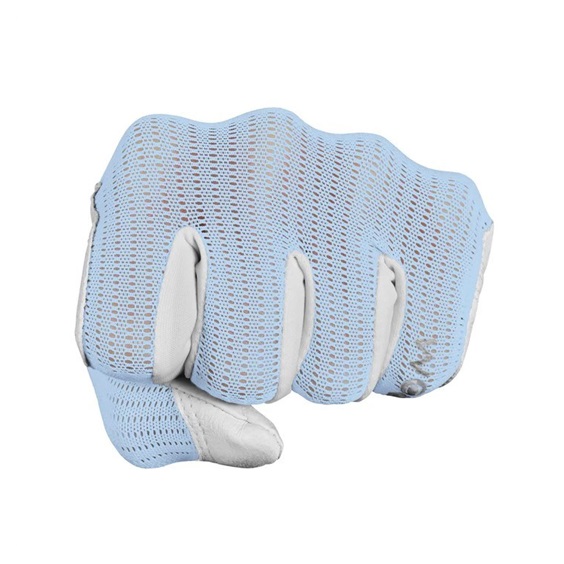 Zoom Sun Style Powernet Damen Golfhandschuh, weiss/ice blau